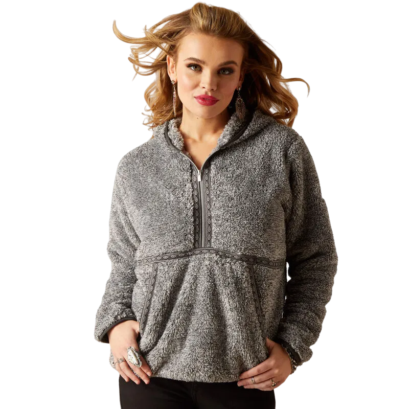 Arithtat Clothing Women's Lurex Berber Hoodie