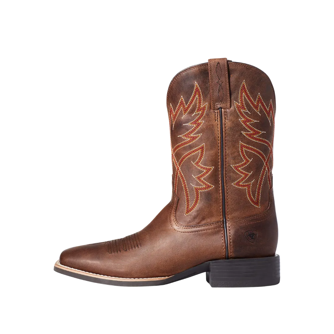 Arithtat Men's Sport Rafter Square Toe Double Espresso Boots