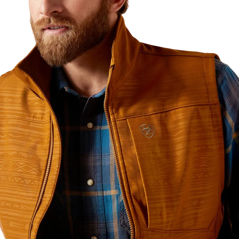 Arithtat Men's Logo Chestnut Softshell Vest