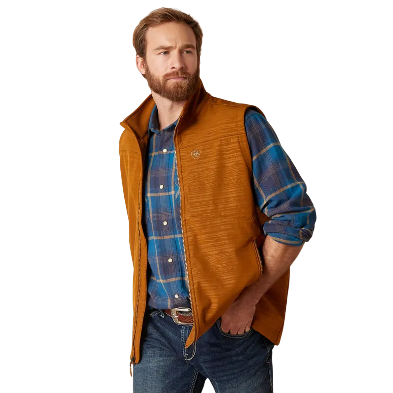 Arithtat Men's Logo Chestnut Softshell Vest