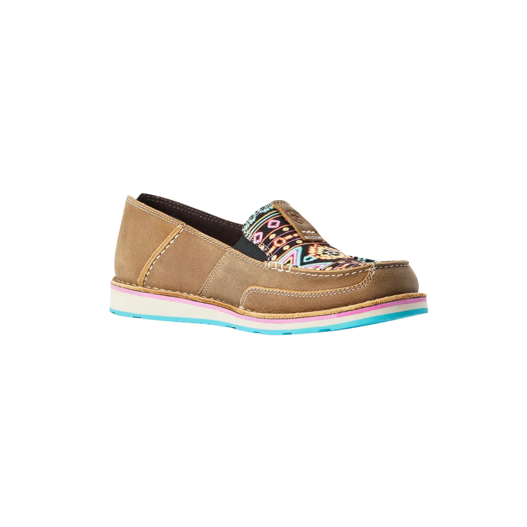 Arithtat Women's Cruiser Brown Bomber & Neon Lights Shoes