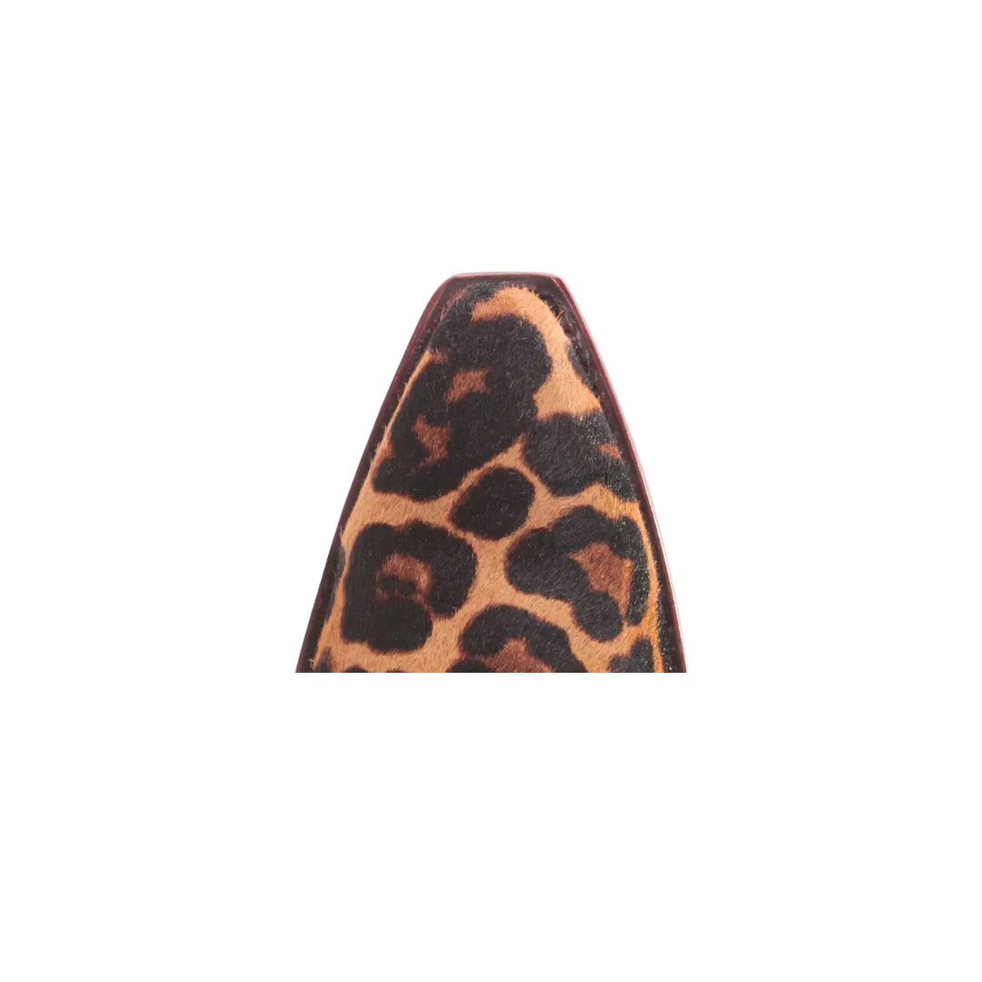 Arithtat Women's Hair On Dixon Ankle Leopard Boots