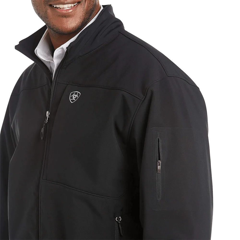 Arithtat Men's Vernon 2.0 Black Softshell Jacket