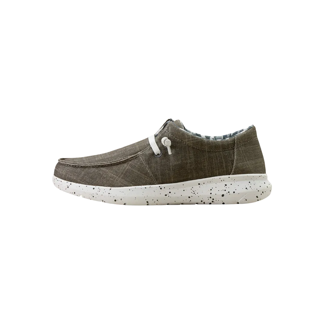 Arithtat Men's Hilo Stretch Lace Grey Shoes