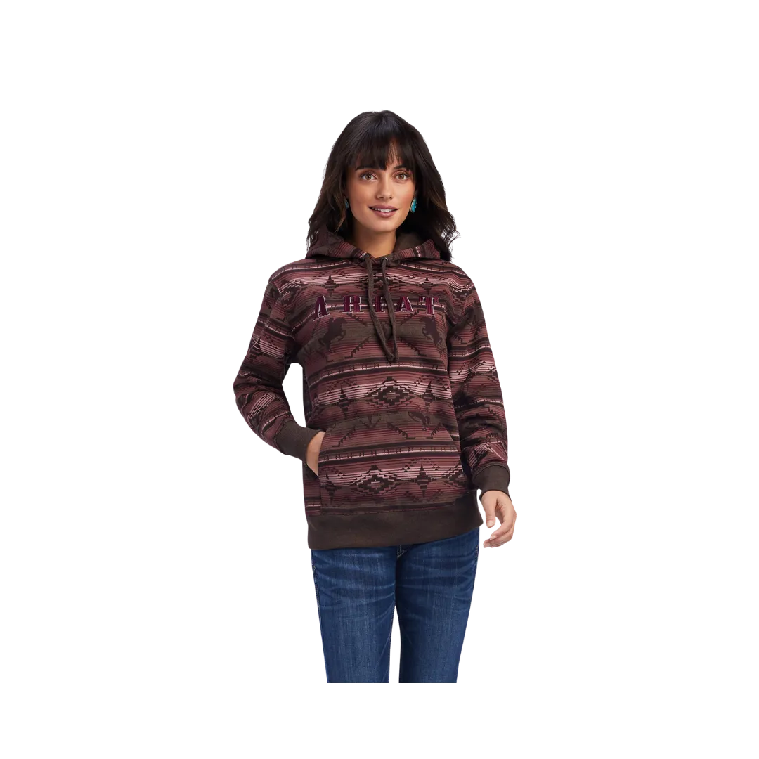 Arithtat Women's REAL Allover Print Hoodie