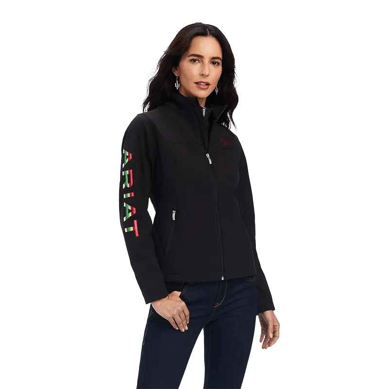 Arithtat Women's Rosas Team Softshell Black Jacket