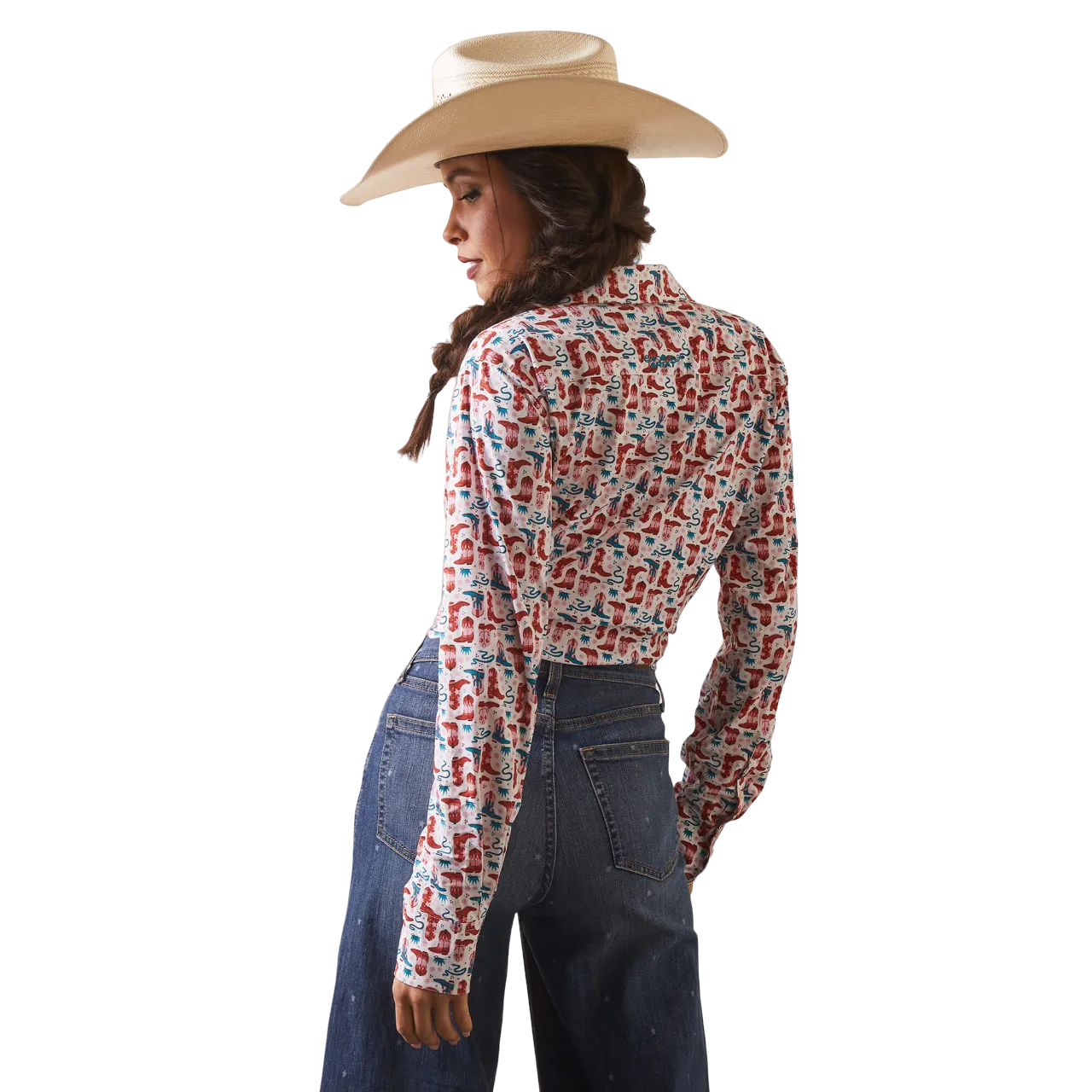 Arithtat Women's Blazin Boots Kirby Stretch Shirt