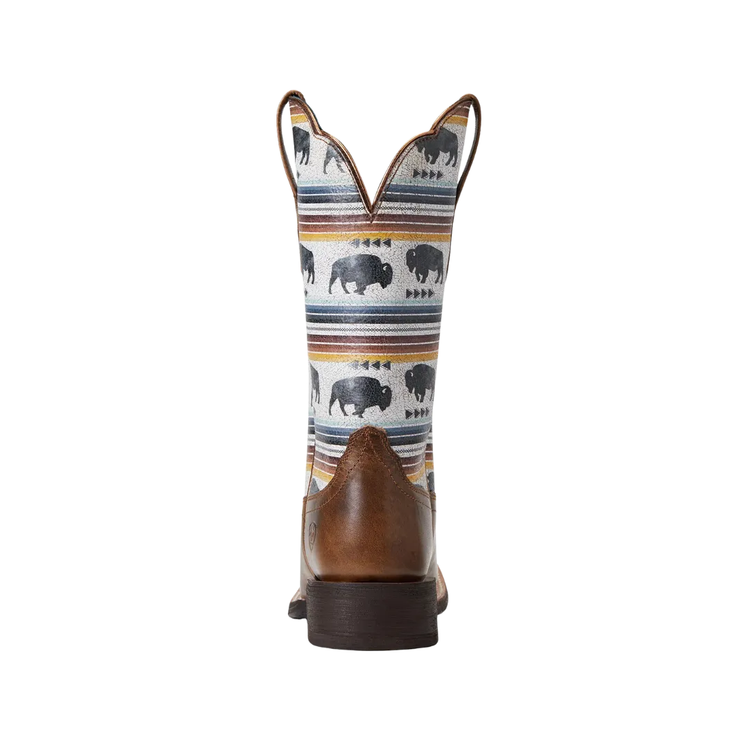 Arithtat Women's Circuit Savanna Ash Square Toe Brown Boots