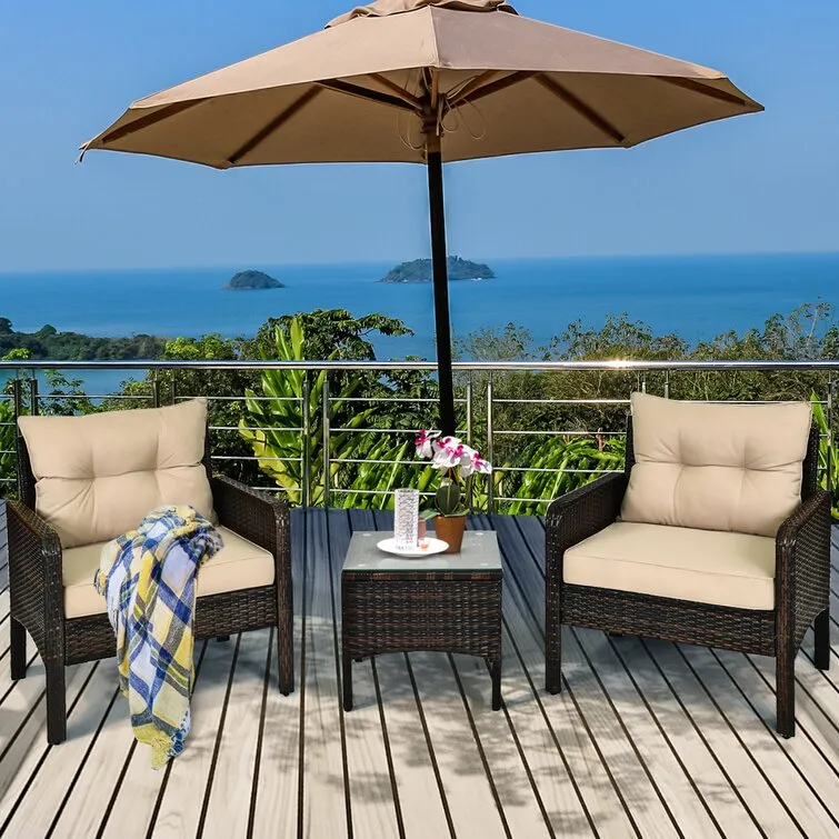 Earlville 2 - Person Outdoor Seating Group with Cushions