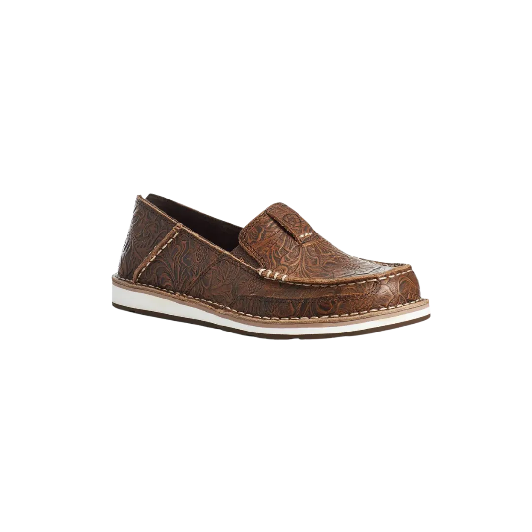 Arithtat Women's Floral Embossed Cruiser Shoes