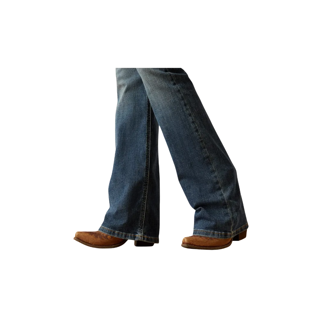 Arithtat Women's Perfect Rise Chopped Ella Boot Cut Jeans