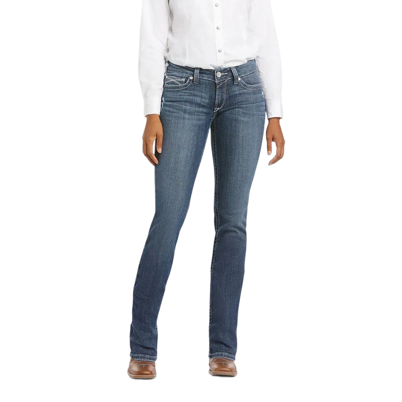 Arithtat Women's Real Mid Rise Arrow Fit Stretch Shayla Boot Cut Jean