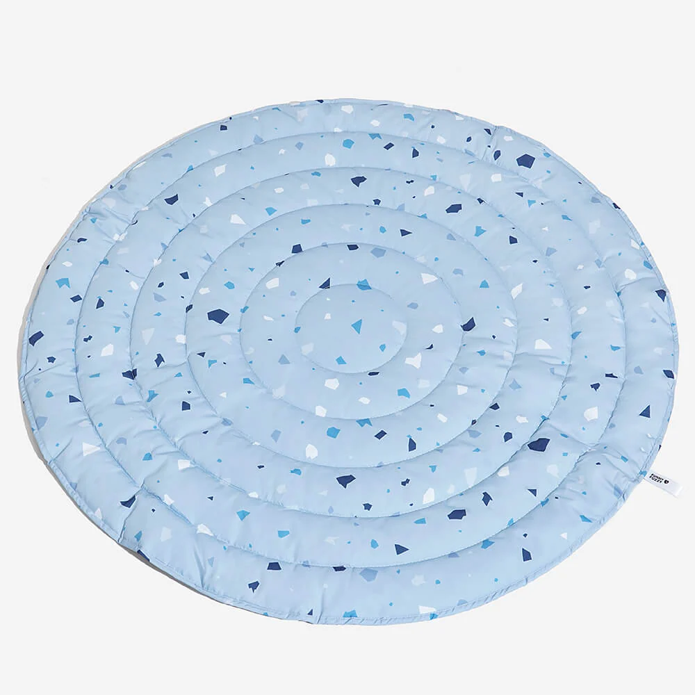 Geometric Elements Terrazzo Patterned Human Mat Dog Blanket