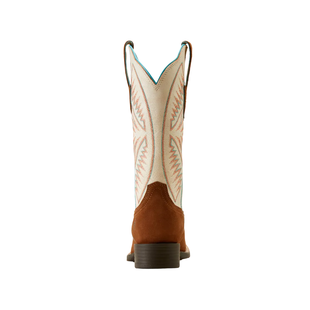 Arithtat Women's Round Up Ruidoso Western Cedar Roughoutimate Pearl Suede Boots