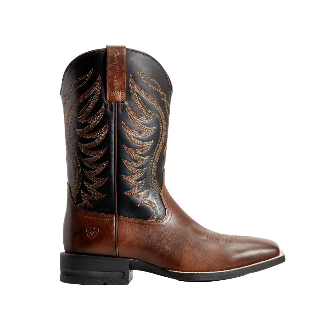 Arithtat Men's Amos Hand Stand Red Brown & Black Boot