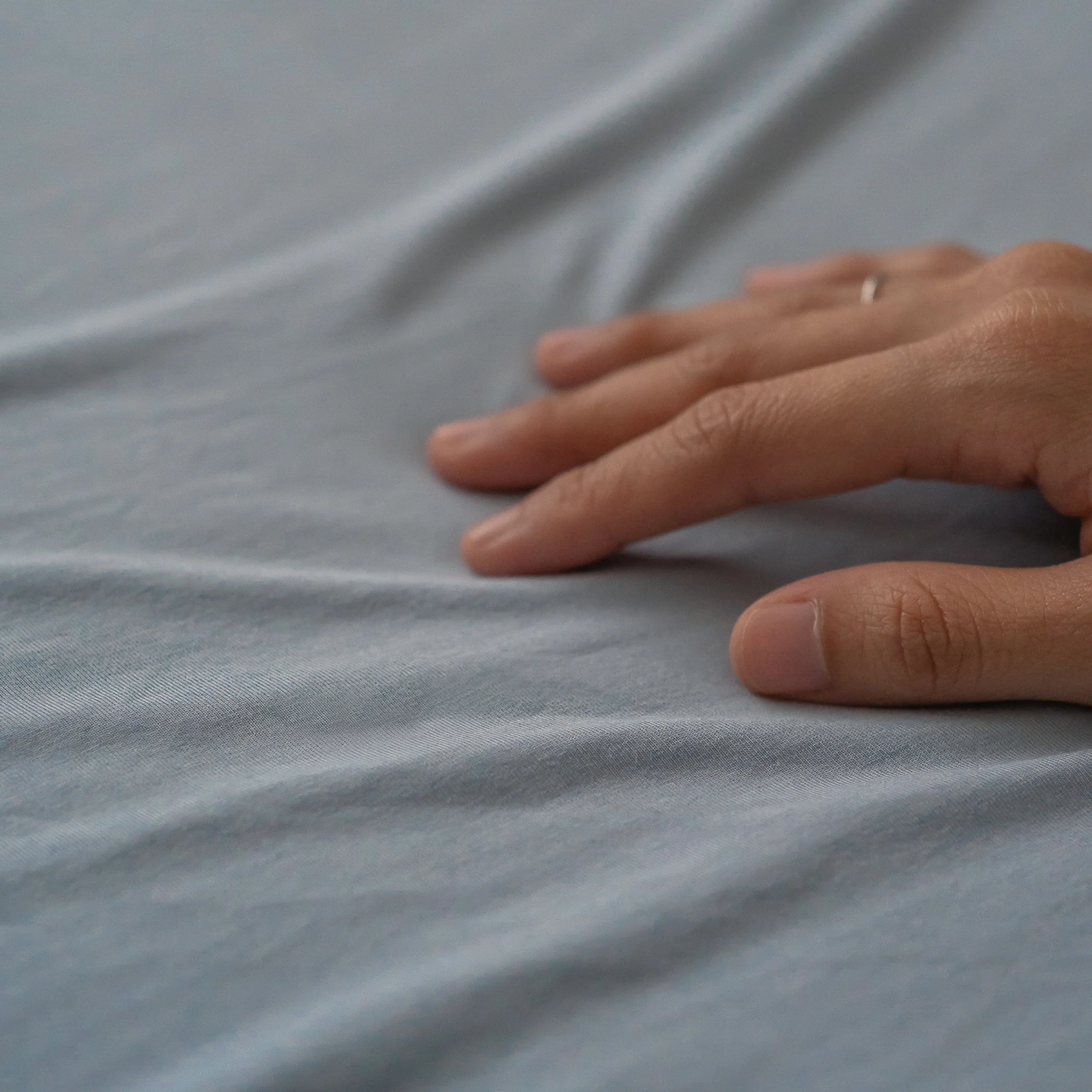 Cot Sheet - Hush Blue