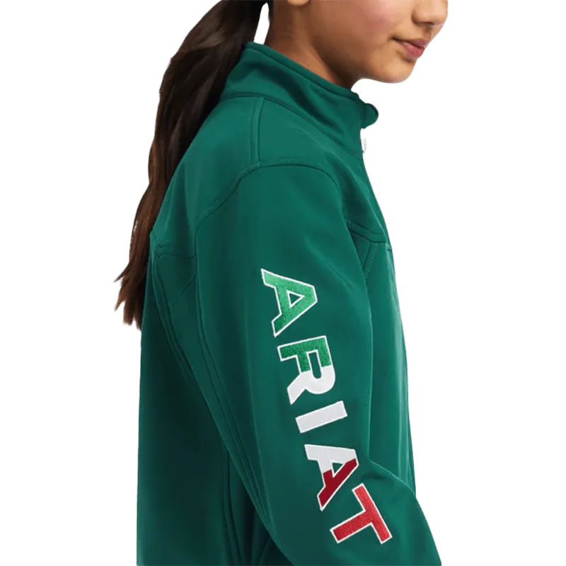 Arithtat Youth New Team Soft Shell Verde Mexico Jacket