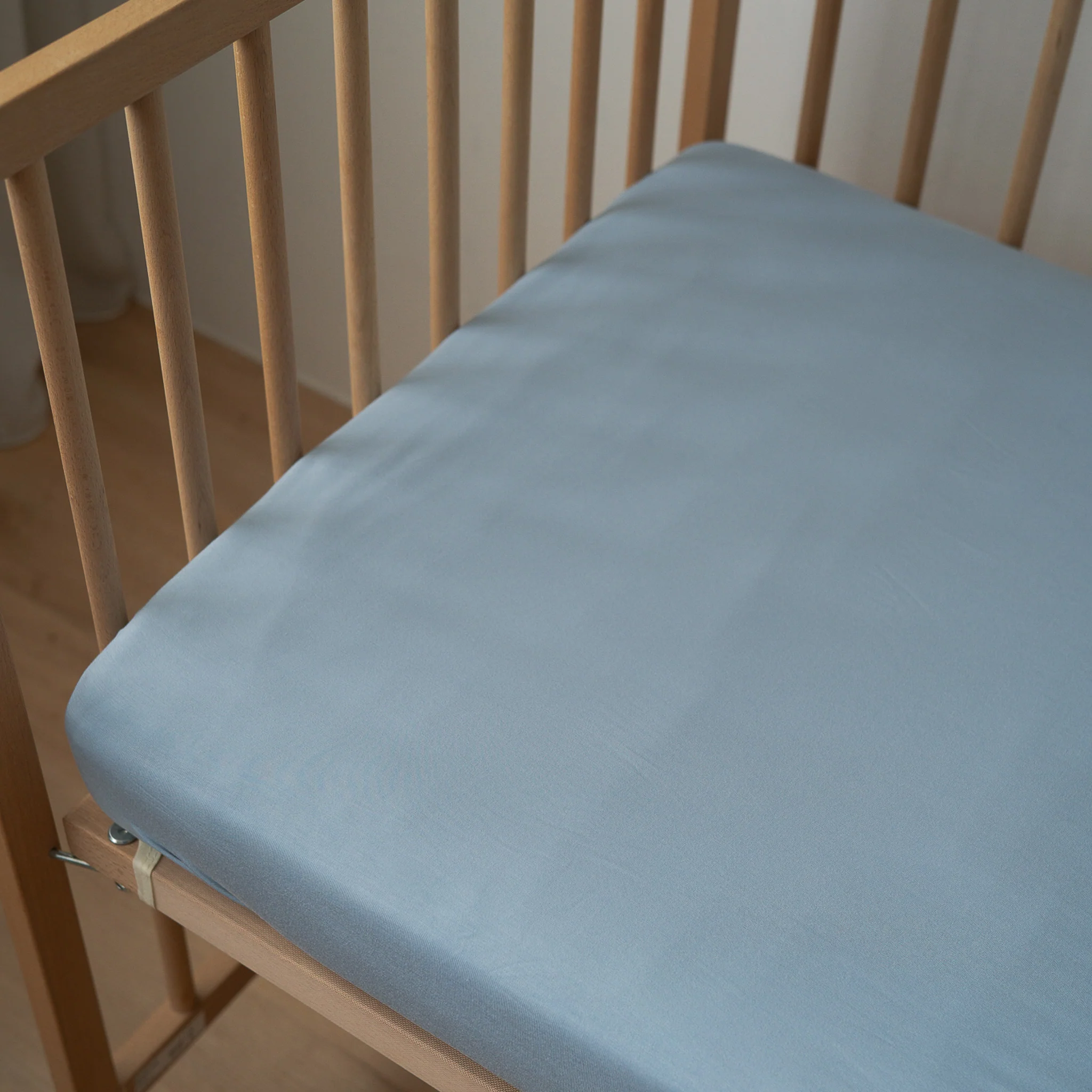 Cot Sheet - Hush Blue