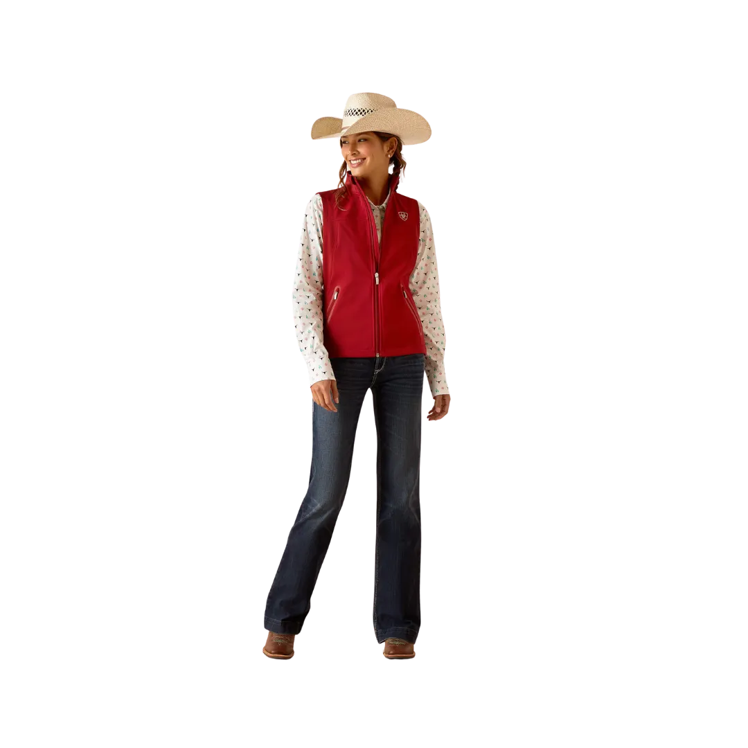 Arithtat Women's New Team Softshell Sun-Dried Tomato Vest