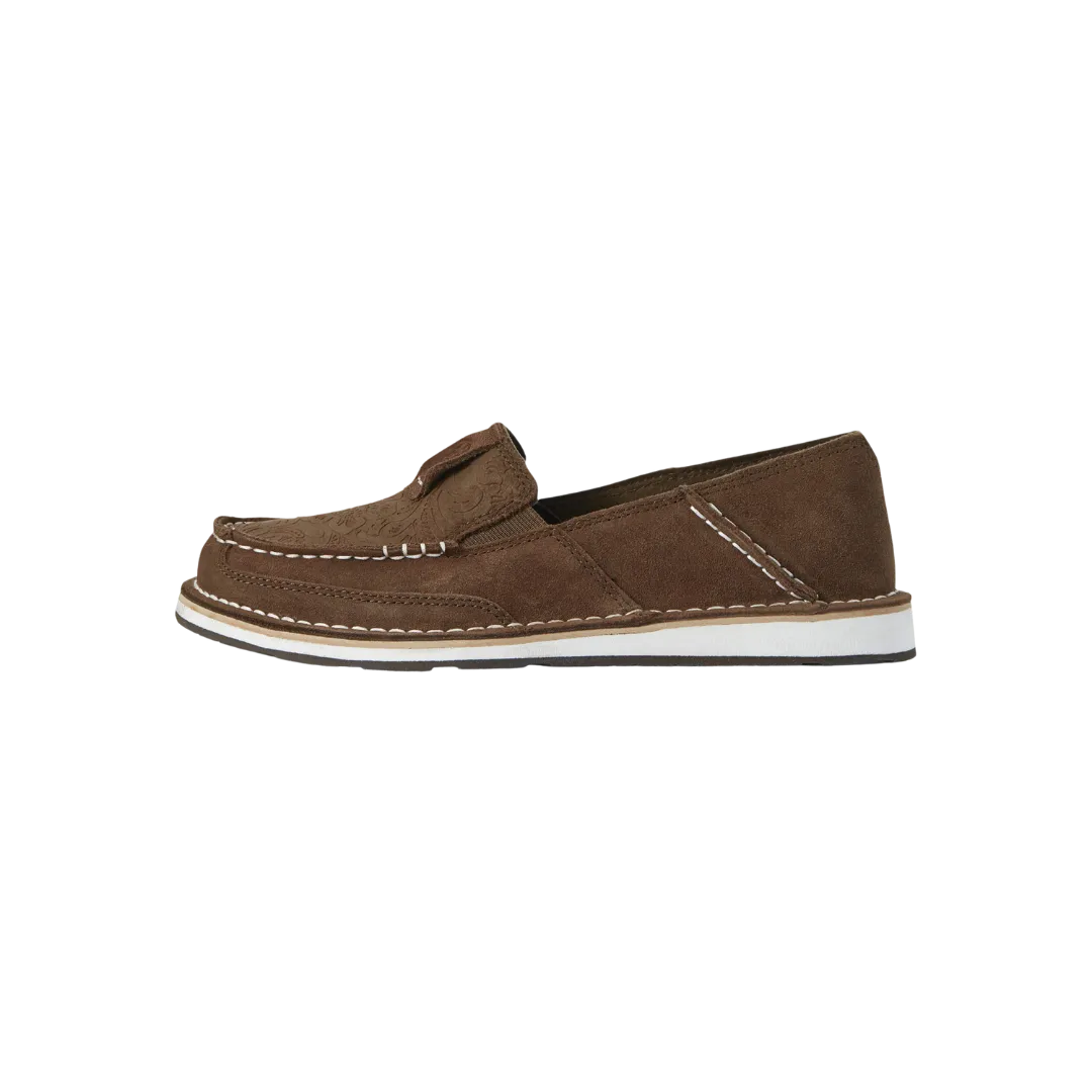 Arithtat Women's Brown Suede Cruiser Shoes