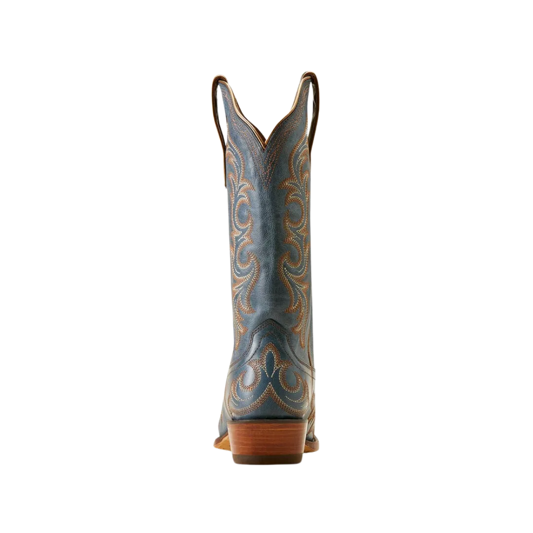 Arithtat Women's Hazen Blueberry Snip Toe Western Blue Boots
