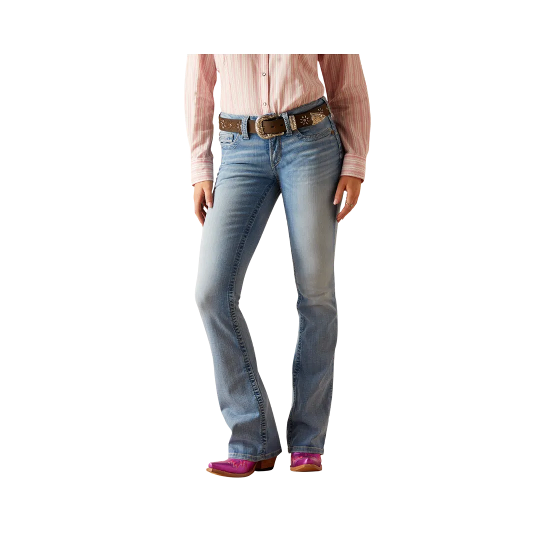 Arithtat Women's Mid Rise Hope Boot Cut Nebraska Jeans