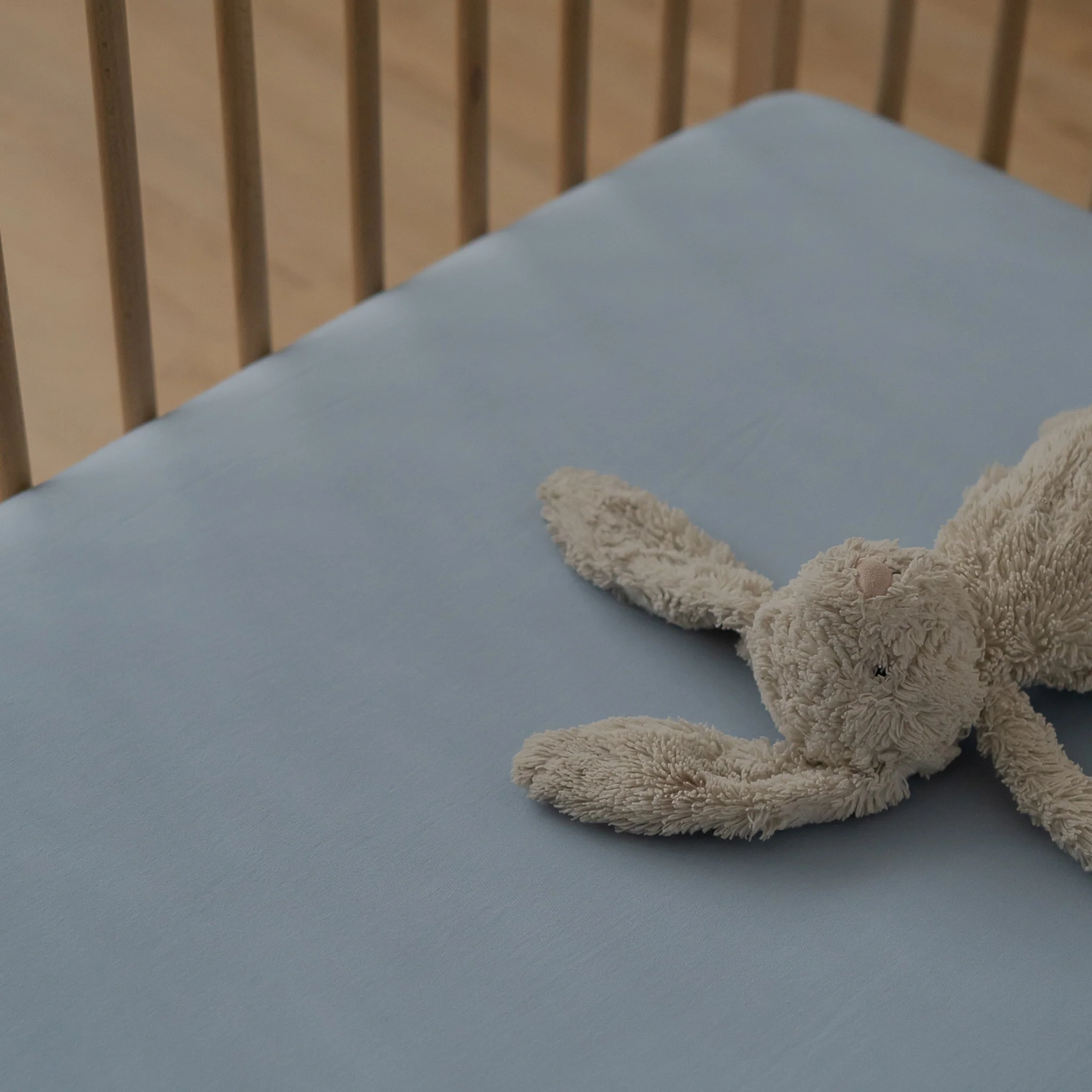 Cot Sheet - Hush Blue