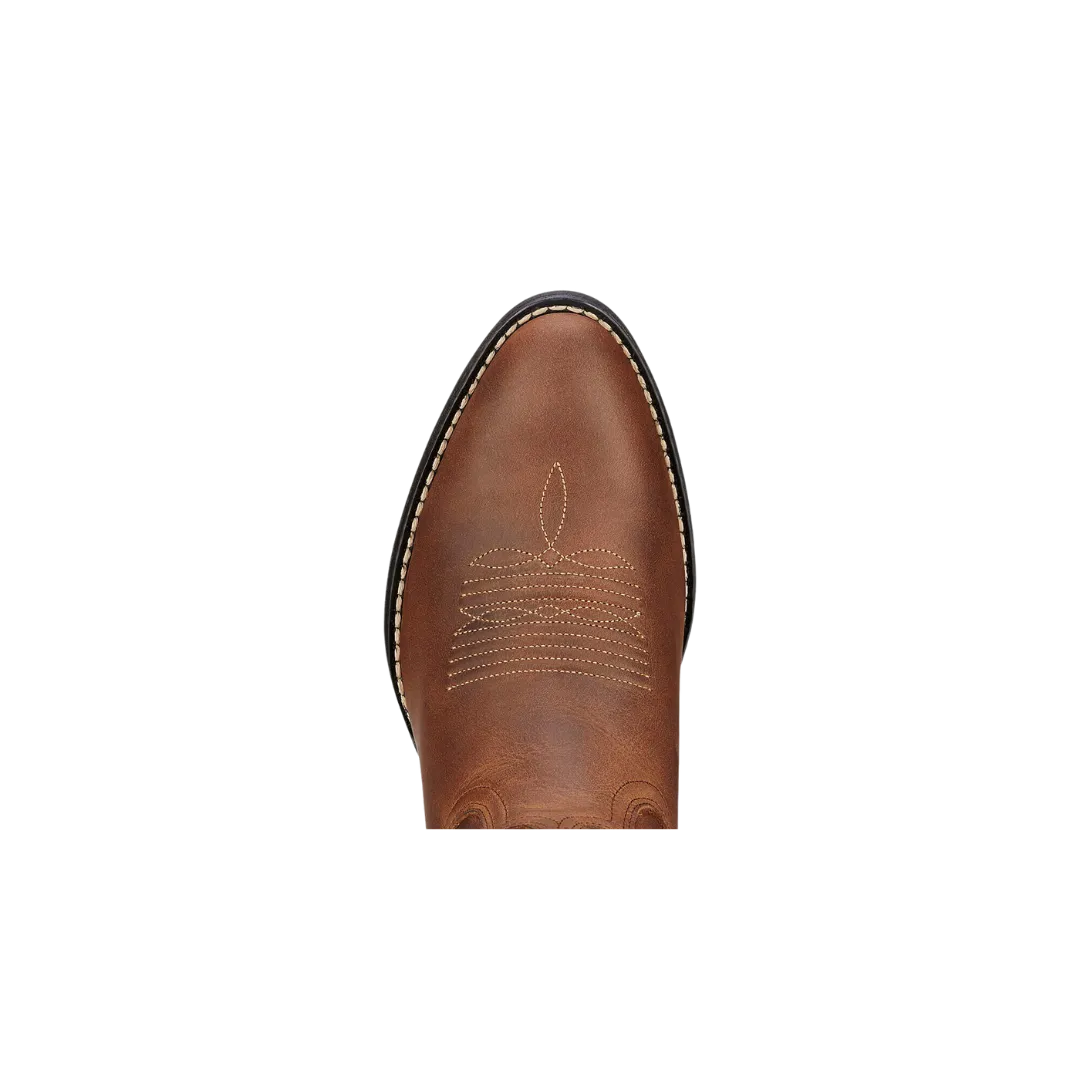 Arithtat Women's Heritage R Toe Western Distressed Brown Boots