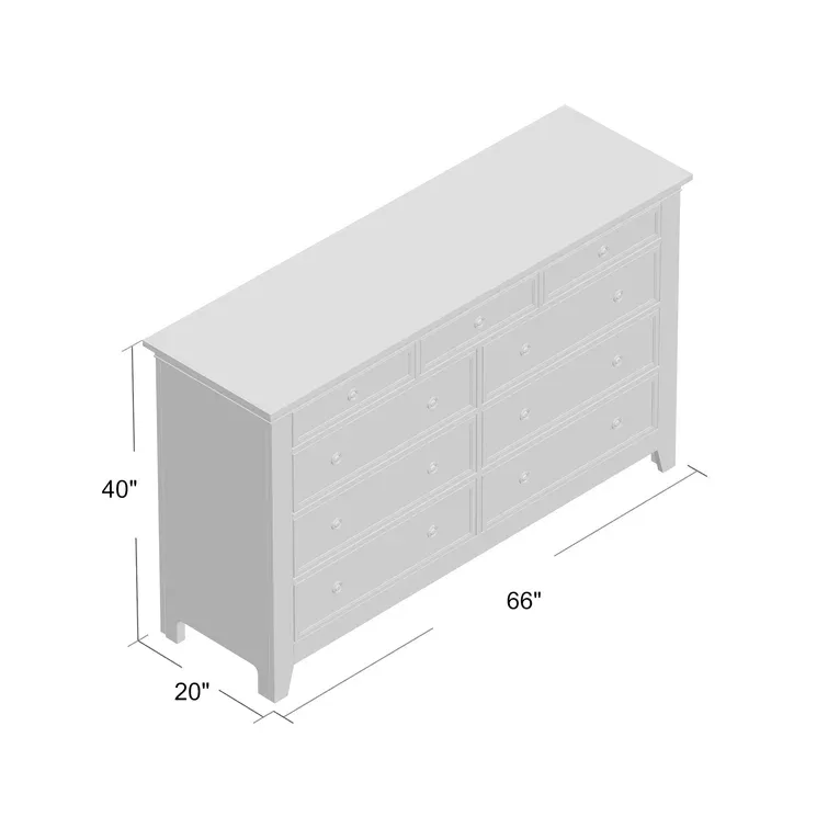 Woodside 9 Drawer 66