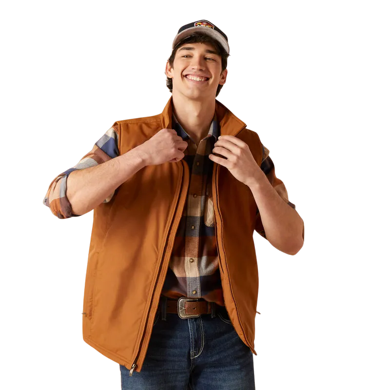 Arithtat Men's Team Logo Insulated Chestnut Vest