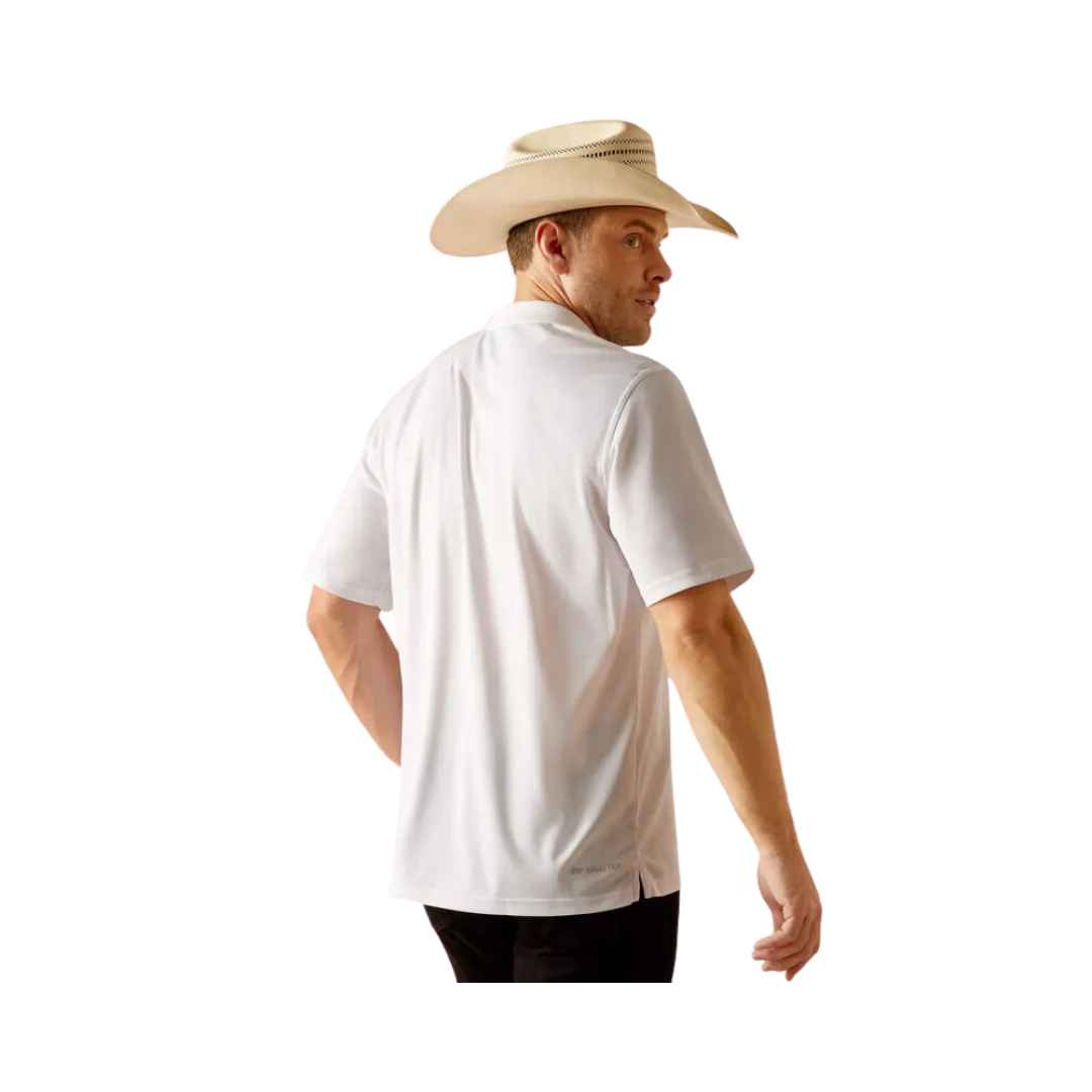 Arithtat Men's Tek White Polo White Shirts
