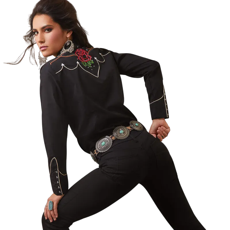 Arithtat Women's Black Wynette Shirt
