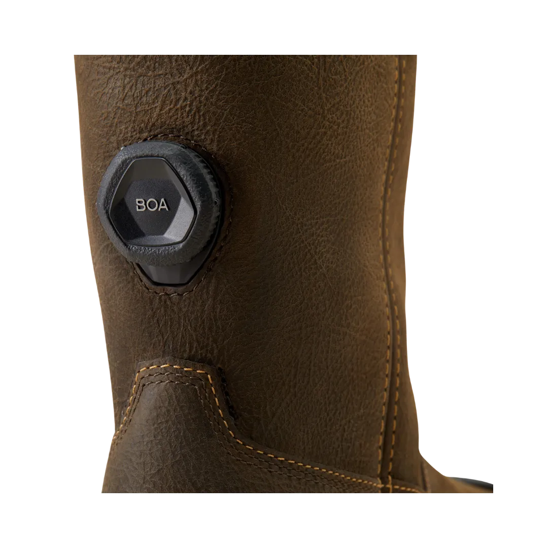 Arithtat Men's Stump Jumper Iron Coffe Waterproof Composite Toe Work Boot