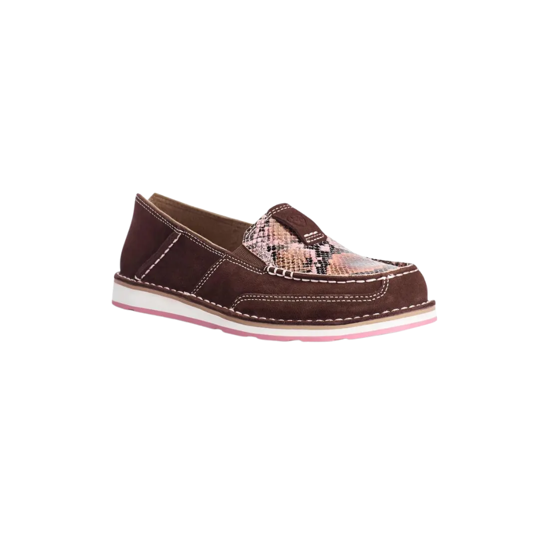 Arithtat Women's Cruiser Pink Snake Casual Shoes