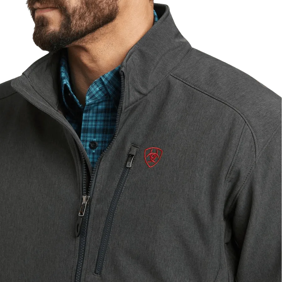 Arithtat Men's Charcoal Americana Softshell Jacket