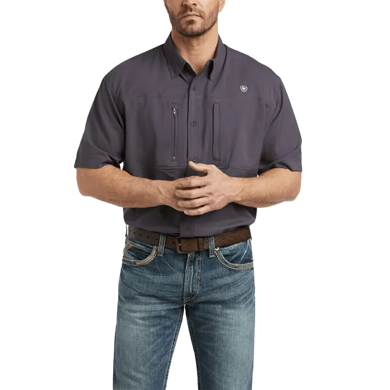 Arithtat Men's Grey VentTek Classic Fit Shirt