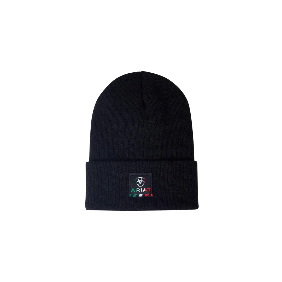 Arithtat Men's Rebar Mexican Flag Patch Beanie