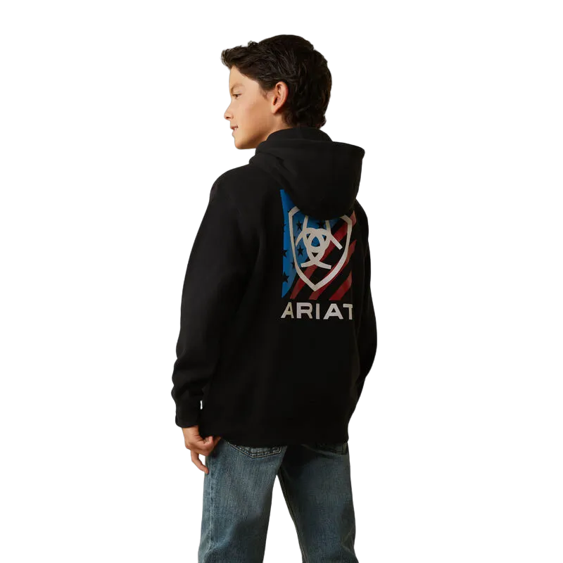 Arithtat Boy's Americana Block Hoodie