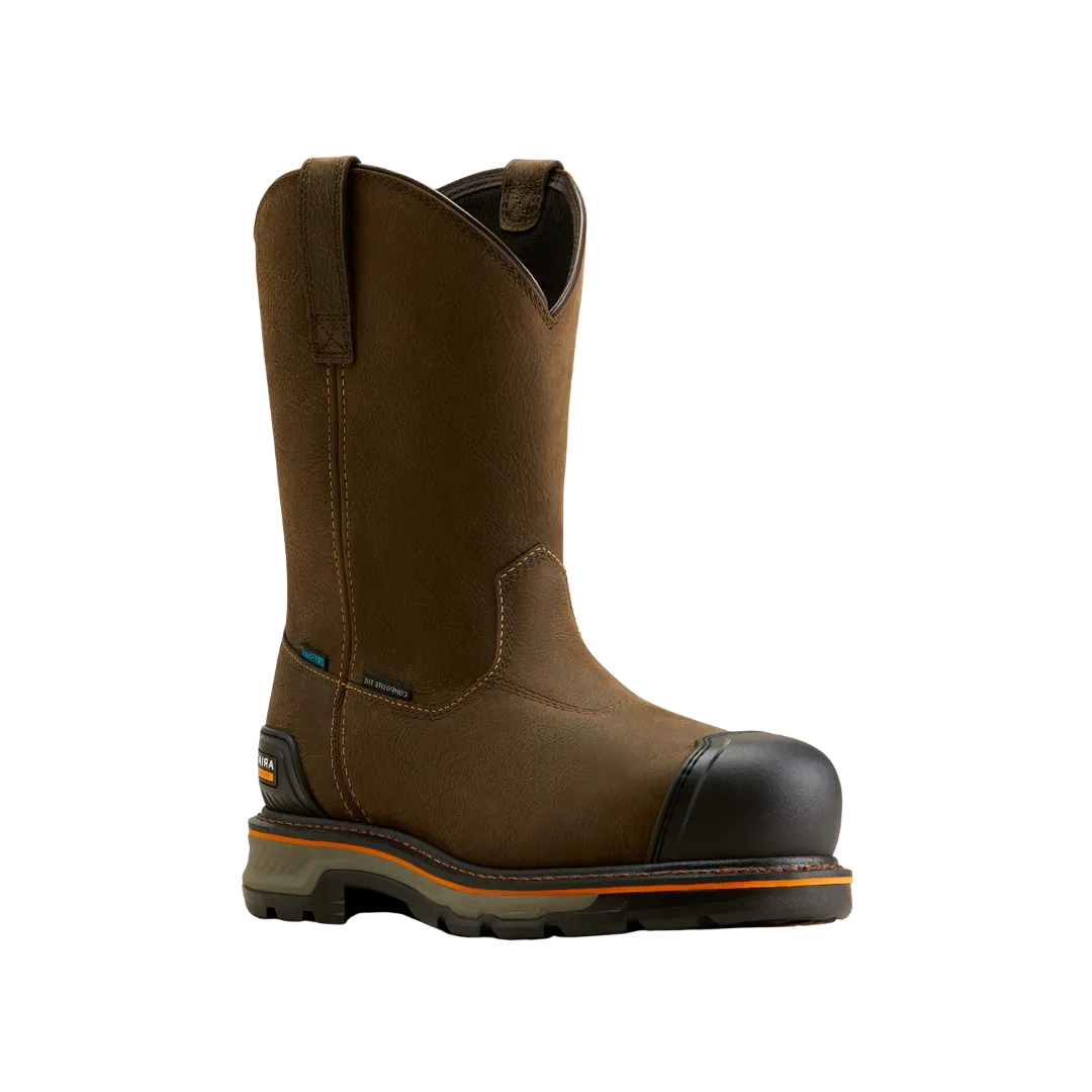 Arithtat Men's Stump Jumper Iron Coffe Waterproof Composite Toe Work Boot