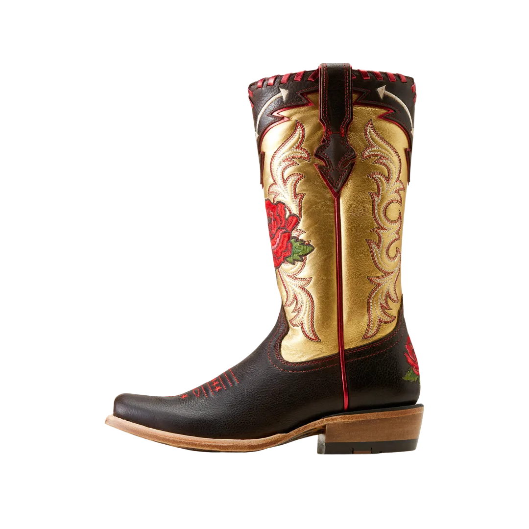 Arithtat Women's Futurity Rodeo Quincy Western Toffee Crunchrange Riding Ruby Boots