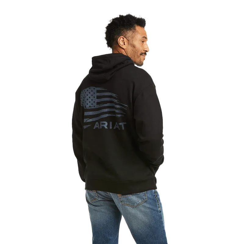 Arithtat Men's Patriot 2.0 Gray Hoodie