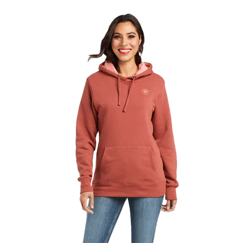 Arithtat Women's REAL Arm Logo Marsala Hoodie