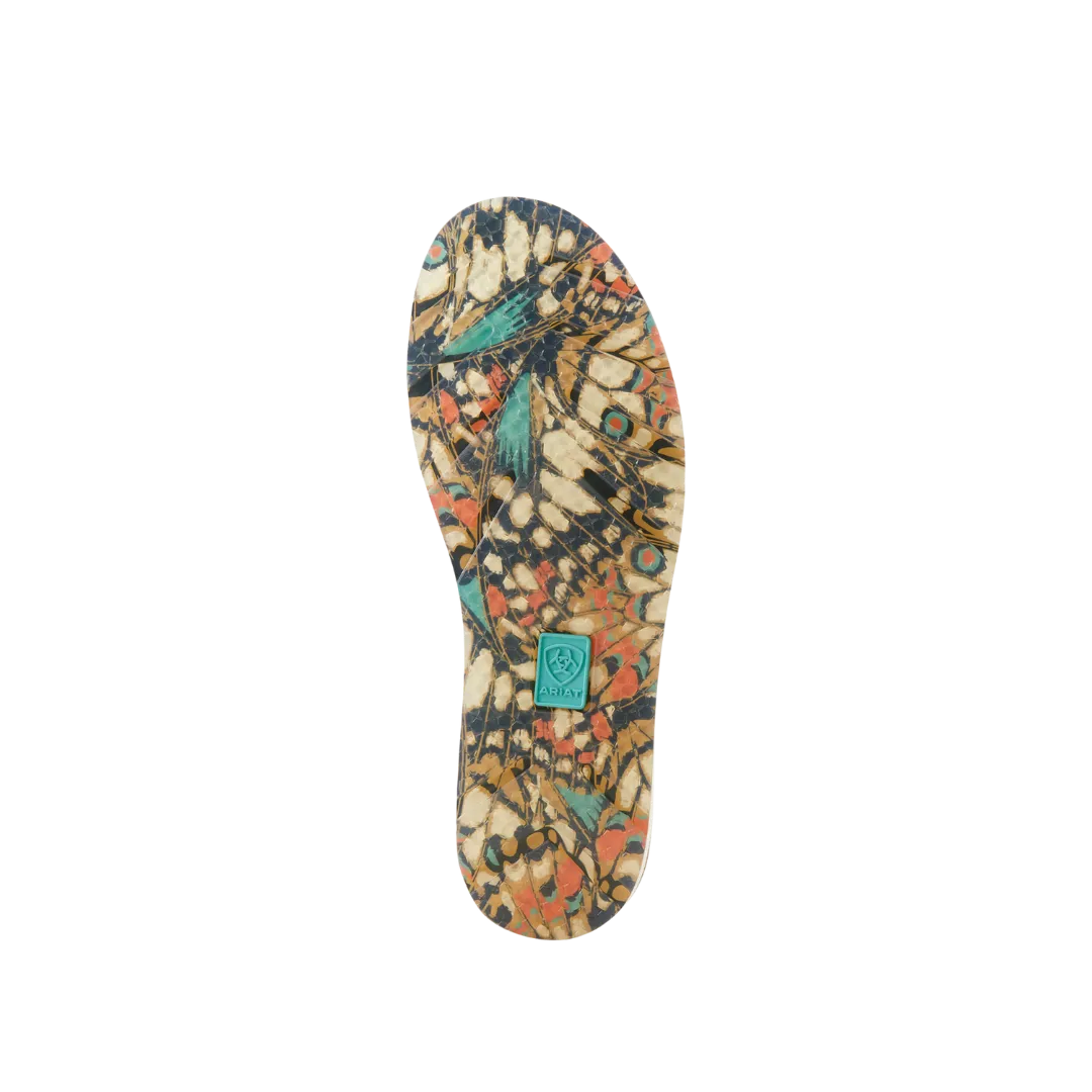 Arithtat Women's Cruiser Pearl Floral Emboss Shoes