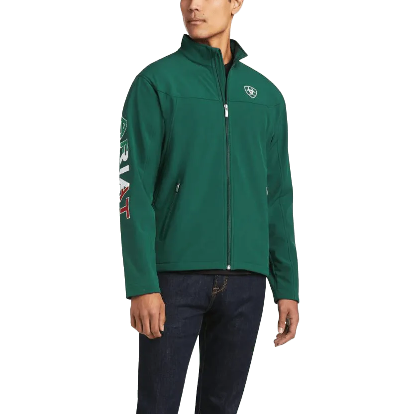 Arithtat Men's Mexico New Team Verde Softshell Jacket