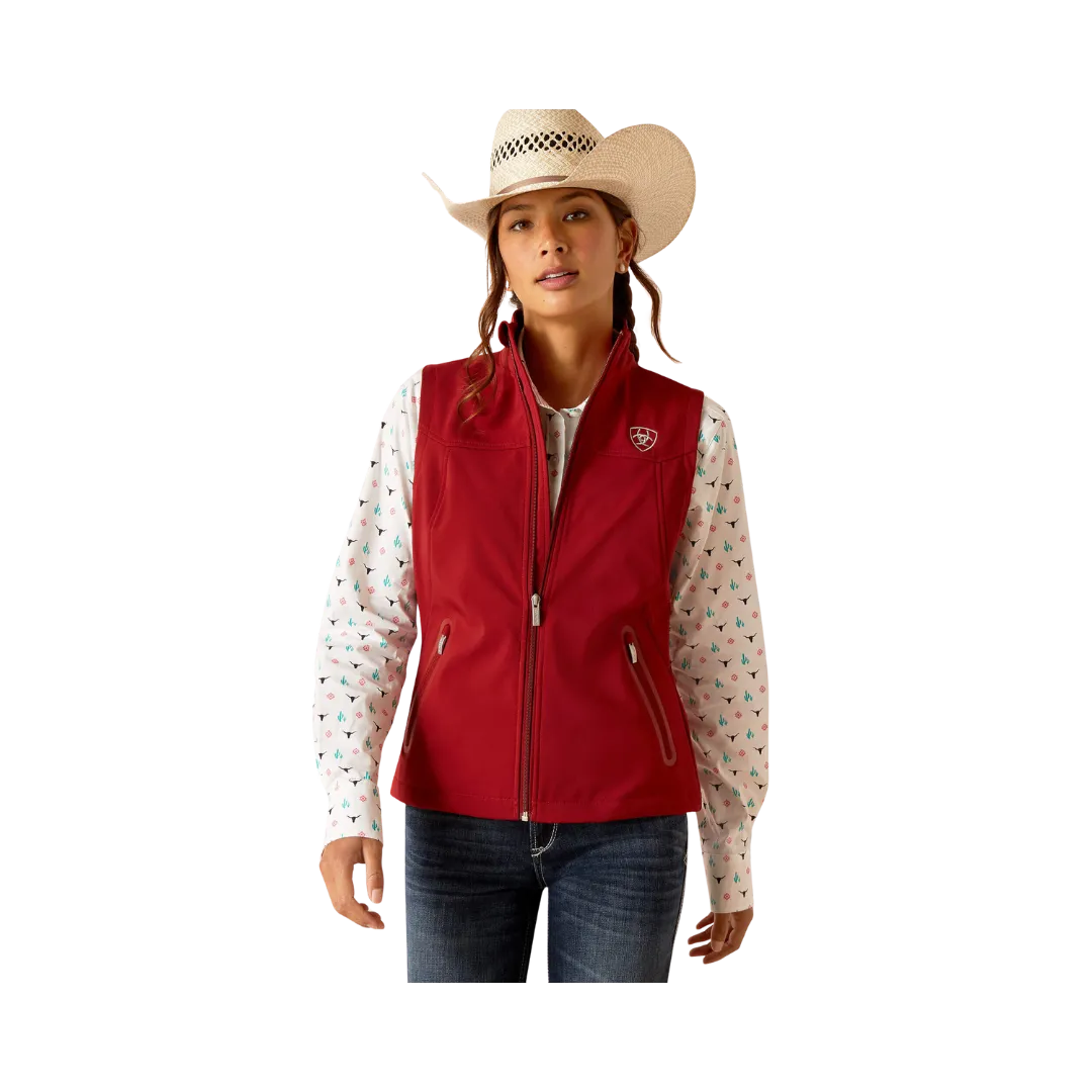 Arithtat Women's New Team Softshell Sun-Dried Tomato Vest