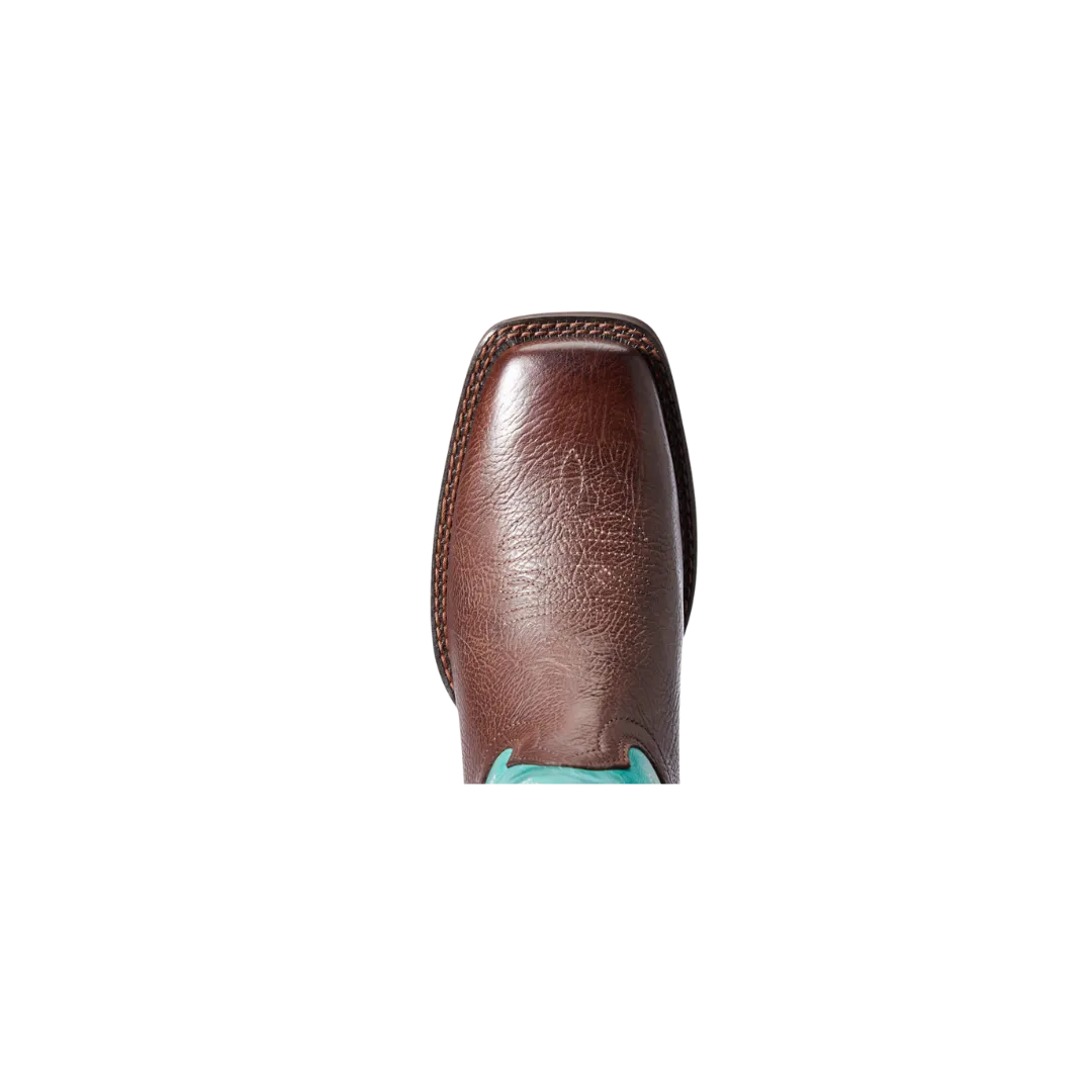 Arithtat Women's Turquoise & Dark Cottage Cattle Drive Western Boots