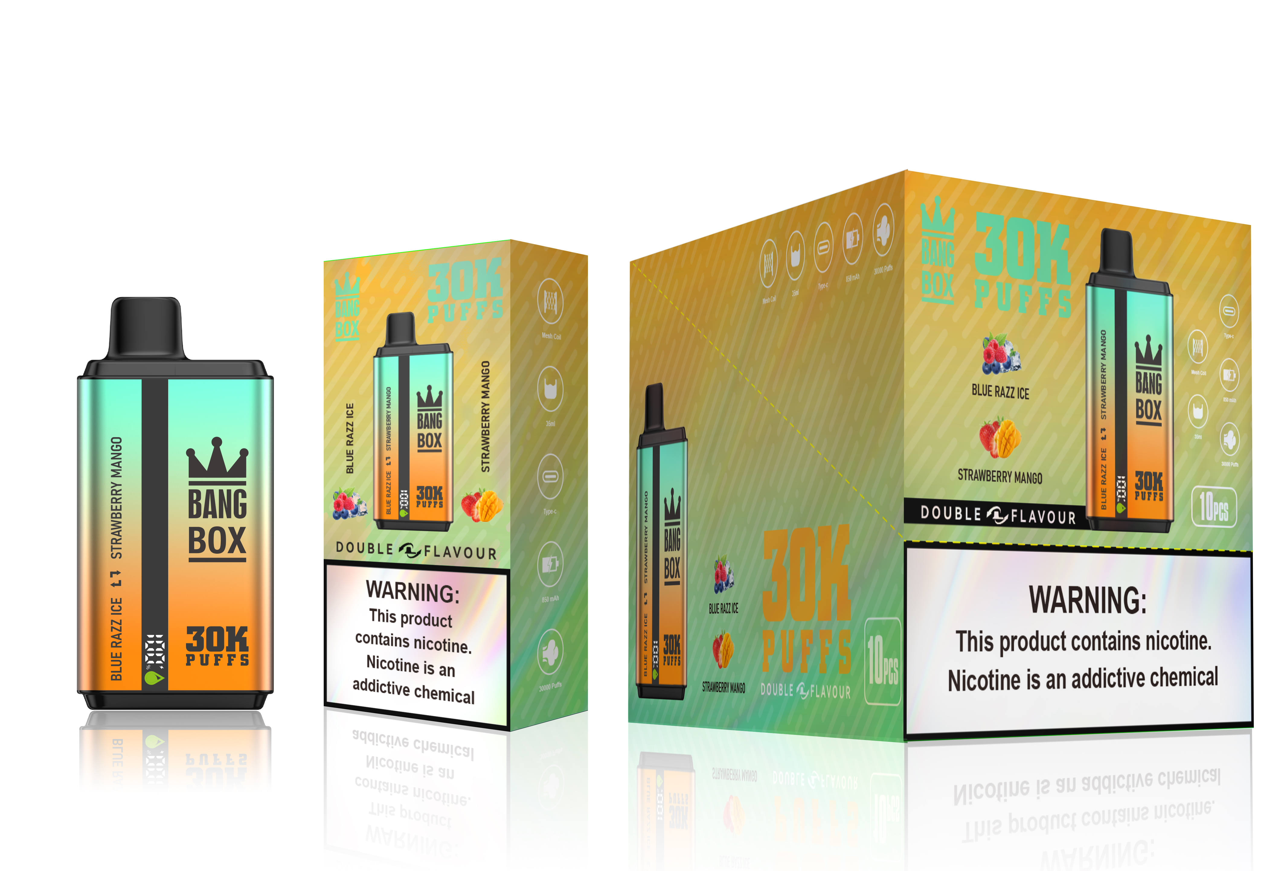 BANGBOX Doubl Eflavour 30000 puffs 10PCS/BOX