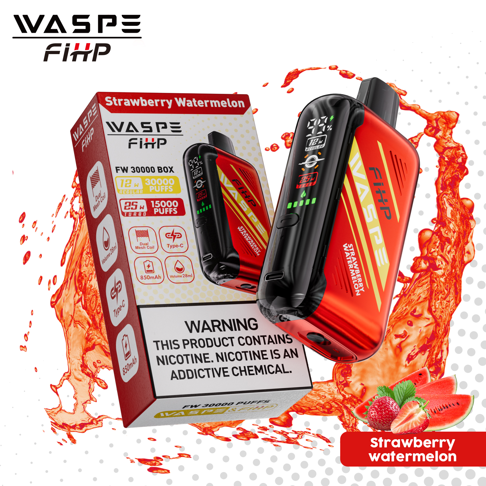 WASPE FW 30000PUFFS 10PCS/BOX