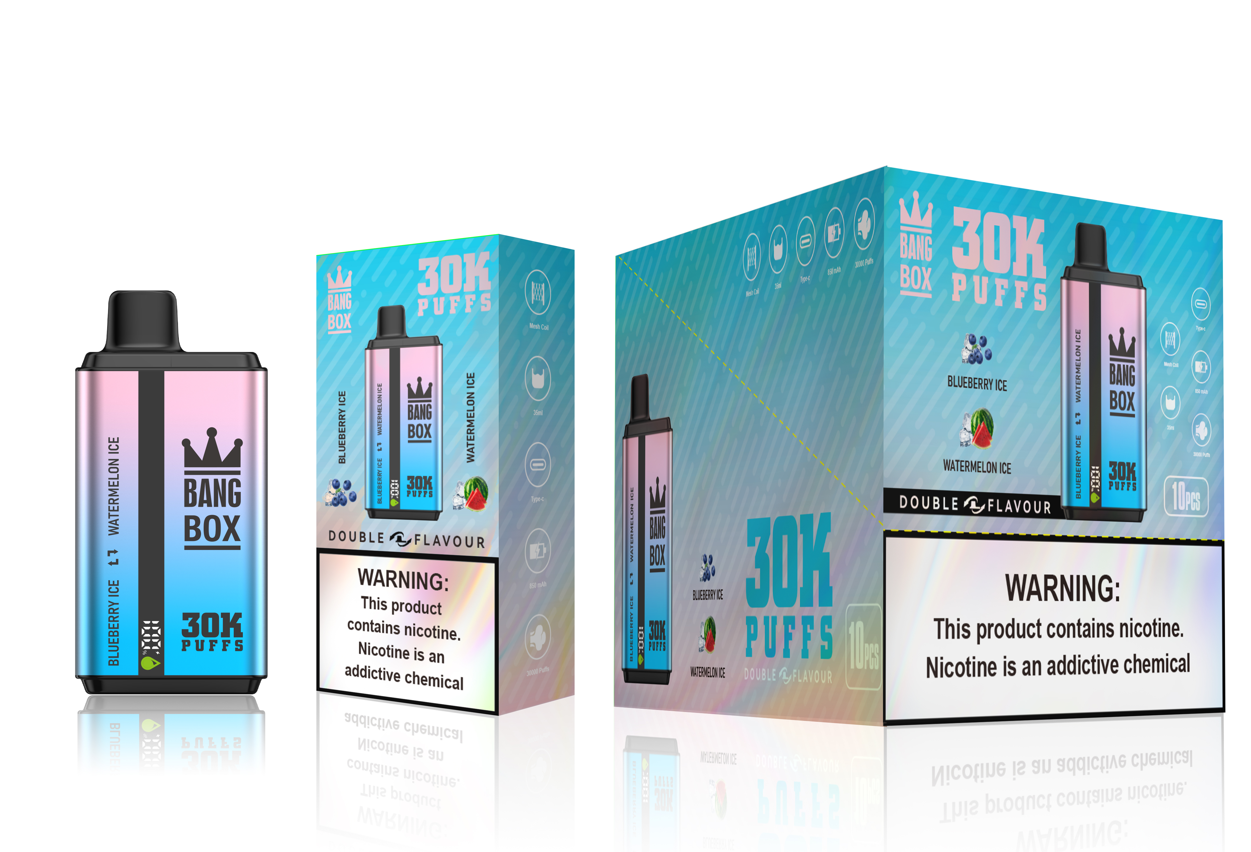 BANGBOX Doubl Eflavour 30000 puffs 10PCS/BOX