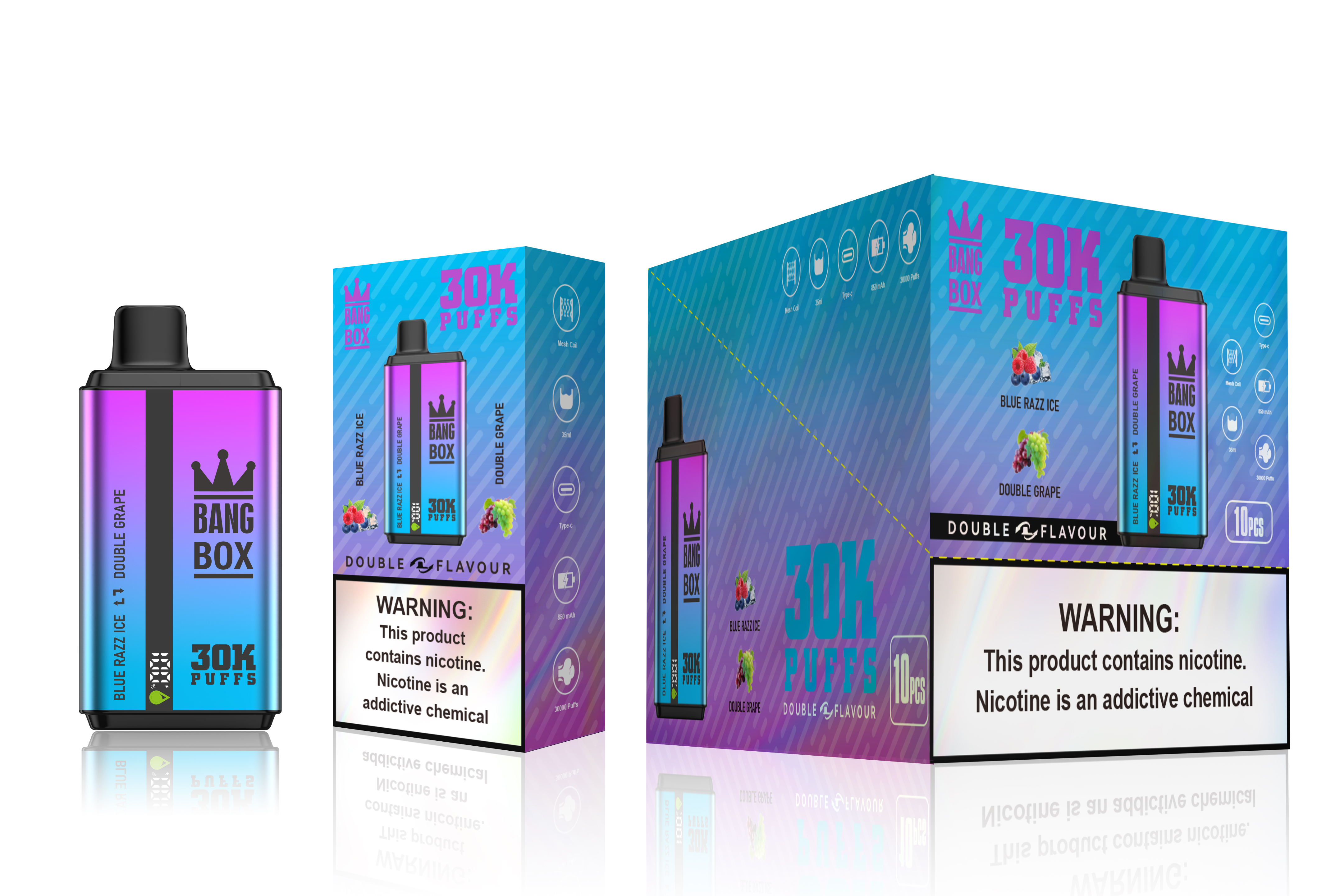 BANGBOX Doubl Eflavour 30000 puffs 10PCS/BOX